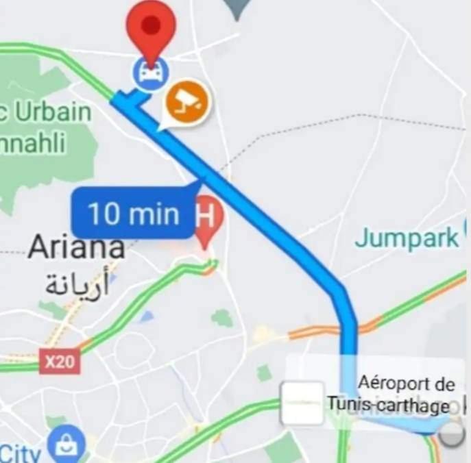 Studio, Cite La Gazelle ,Pas Jafar, Quartier Calme 10 Min De L'Aeroport Pres Du Technopark Esterno foto